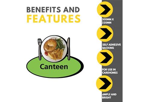 Canteen Sign X Mm Information Signs Safe Industrial