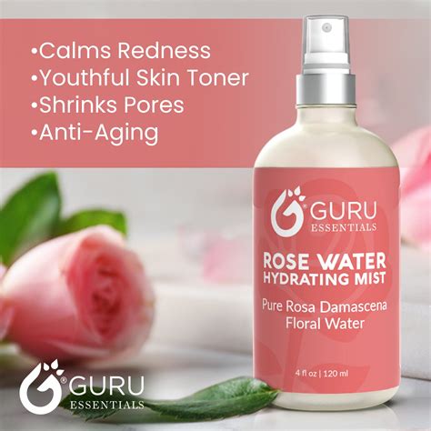 Rose Water Hydrating Mist Moisturizing Facial Toner Aromatherapy