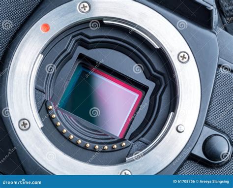 Cmos Sensor Or Also Called Digital Ccd Installed On Mirorless Ca Stock