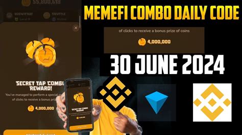 Memefi Daily Combo 30 June 2024 Memefi Daily Combo Today Level3 4 5 6