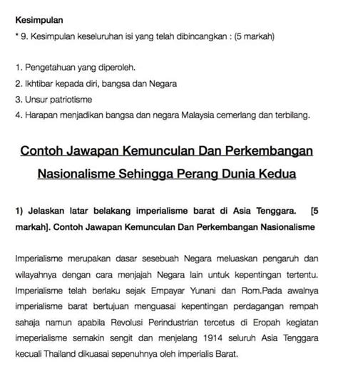 Cara Menjawab Esei Sejarah Tingkatan 4 Examplar Kajian Kes Kssm Sejarah Riset