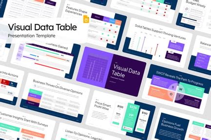 visual data table  data modern envato