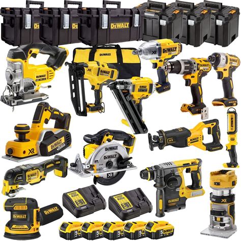 Dewalt 18v 14 Piece Power Tool Kit With 5 X 50ah Batteries Dewkit14