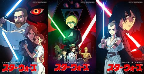 The Star Wars saga in the style of Studio Ghibli / Art by me! : r/StarWars