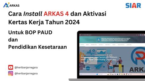 Cara Install Arkas Dan Aktivasi Kertas Kerja Tahun Untuk Bop