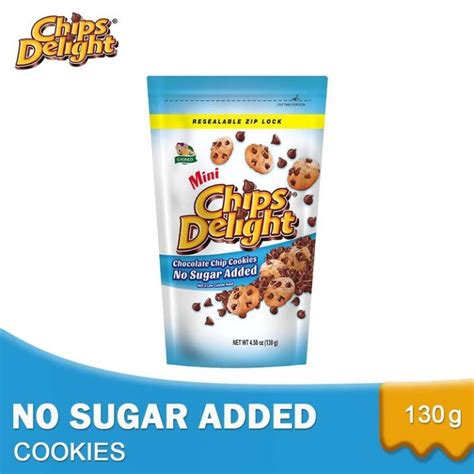 Chips Delight Mini No Sugar Added Chocolate Chip Cookies 130g Lazada Ph