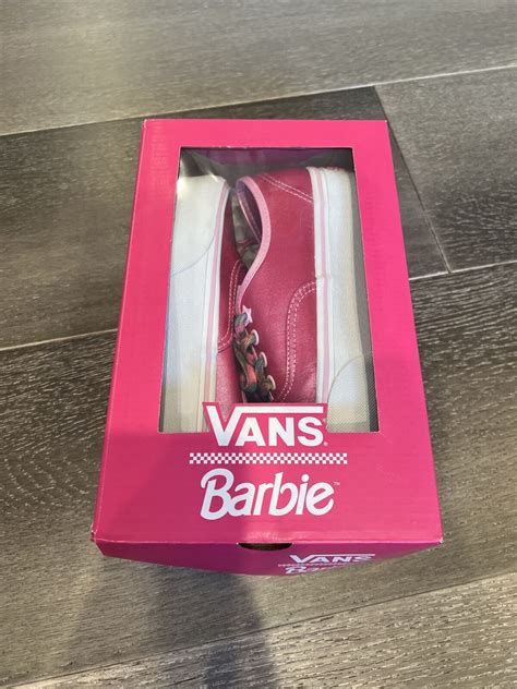 Vans X Barbie Authentic Stackform Shoes Pink Womens Gem