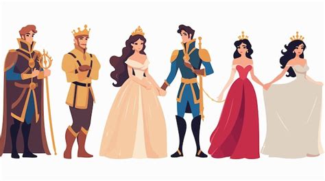 Pr Ncipe Encantador E Princesa Dos Contos De Fadas Personagens