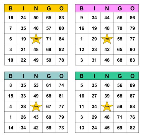 Bingo Template Free Printable Web Make Free Bingo Card Templates