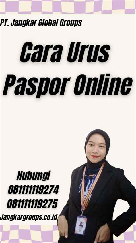 Cara Urus Paspor Online Jangkar Global Groups