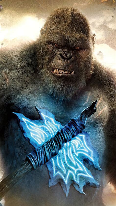 Movie Godzilla Vs Kong King Kong 1440x2560 Phone HD Wallpaper