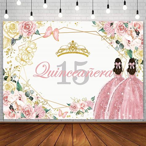 X Ft Quincea Era Birthday Backdrop For Twins Girl Princess Mis