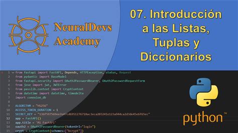 Introducci N A Listas Tuplas Y Diccionarios Python Youtube