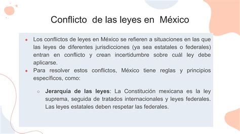 Conflicto De Las Leyes Como Validez Y Eficacia PPT