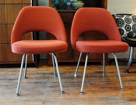 Vintage Knoll Executive Armless Chairs By Eero Saarinen Circa