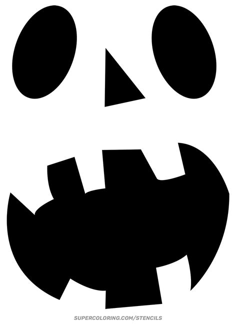 Scream Pumpkin Stencil Free Printable Papercraft Templates