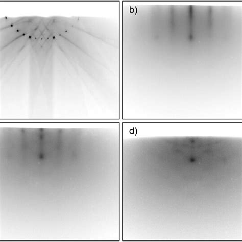 Rheed Patterns At Different Stages Of Growth A Si 001 2 × 1 Download Scientific Diagram