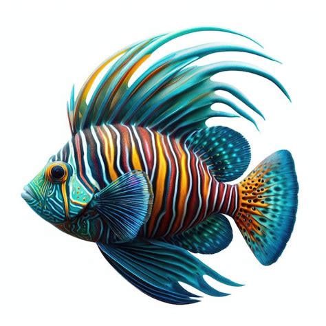 Premium AI Image Fish Illustration On White