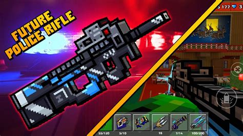 Pixel Gun 3D Future Police Rifle Review YouTube