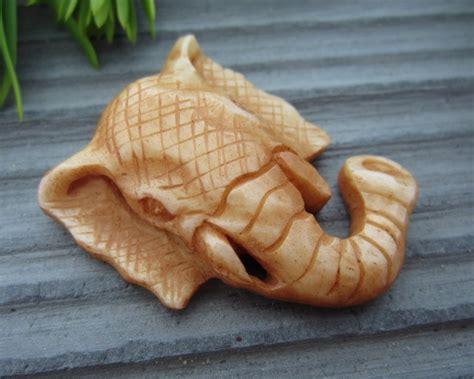 Unique Hand Carved Elephant Bone Carving Elephant Sculpture | Etsy