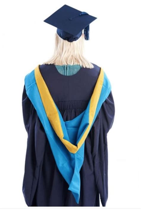 Open University Bachelors Gown and Hood | Graduation gown, University ...