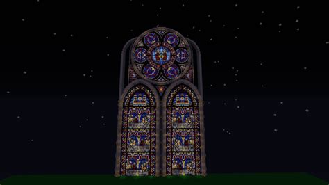 Fantasy Stained Glass Cathedral Wip Minecraft Map