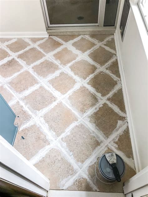 How To Install Sheet Vinyl Flooring Over Old Tile Fill Grout Lines