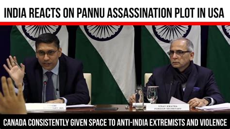 Indias First Official Reaction After Us Indictment Of Indian In Gurpatwant Pannu Assassination