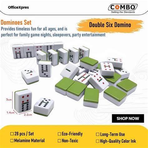 Jual Double Six Dominoes Batu Domino Set 28 Domino Gaple Batu