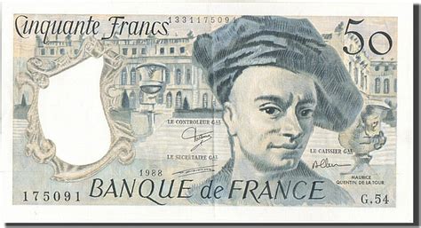 France Francs Banknote F Quentin De La Tour