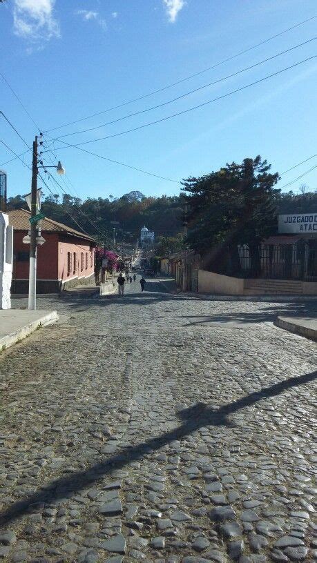 Alley Sidewalk Road Country Structures El Salvador Rural Area