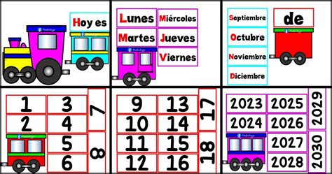 EL TREN FECHADOR PARA DECORAR TU CLASE O SALÓN Imagenes Educativas