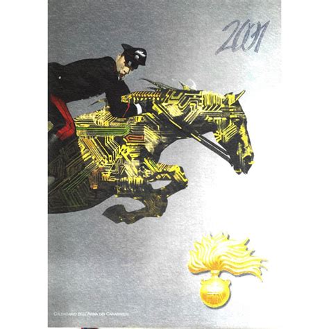 2001 Calendar Arma Dei Carabinieri Carabiniere A Cavallo Mynumi