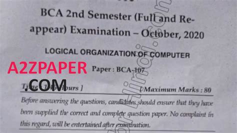 Mdu Bca Nd Sem Loc Question Paper Youtube