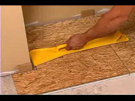 Install subfloor - YouTube