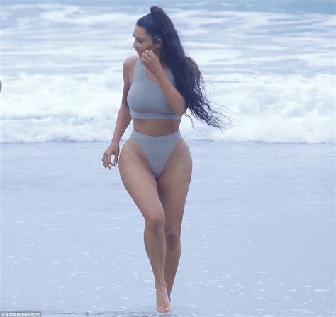 Kim Kardashian Shows Off Her Enviable Curves In Crop Top And Briefs