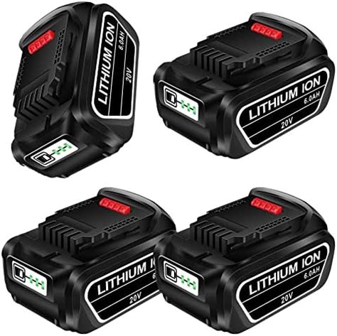 Amazon CELL9102 4 Pack 20V Battery Replacement For Dewalt 20V