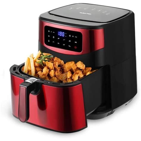 Friteuse Air Fryer Xxl Airfryer Friteuse Air Chaud 10 L Acier