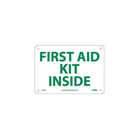 Accuformnmc M65 First Aid Kit Inside Sign 7 H X 10 W