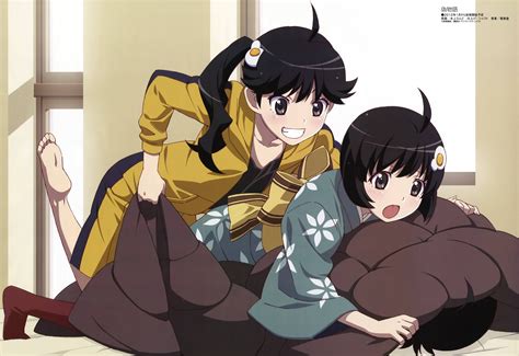 Illustration Monogatari Series Anime Cartoon Araragi Karen