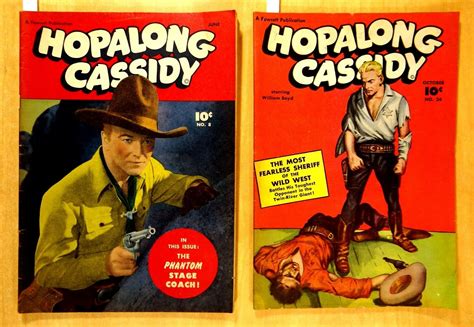 2 Hopalong Cassidy 1947 8 1948 24 Pre Code Golden Age Western Comics Fawcett Ebay