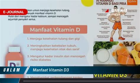 Temukan Manfaat Vitamin D3 Yang Jarang Diketahui