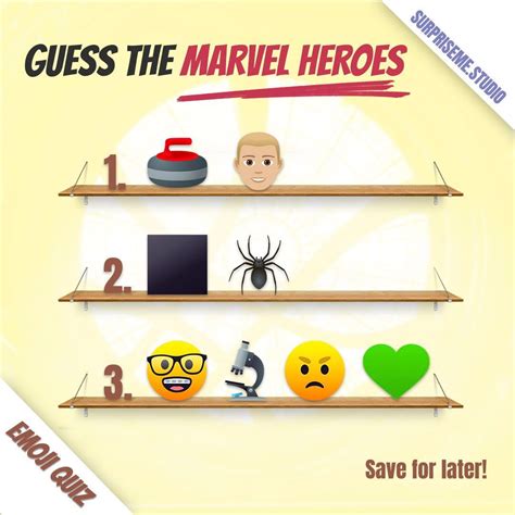 Marvel Heroes Emoji Quiz: Can You Guess Them All?