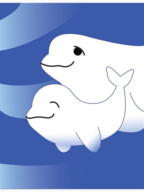 "Beluga Baby and Their Beluga Mama" Sticker for Sale by Dani528 | Redbubble