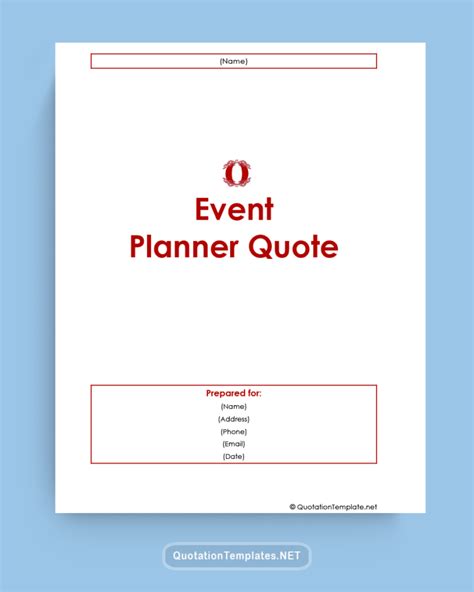 20 Free Event Quote Templates