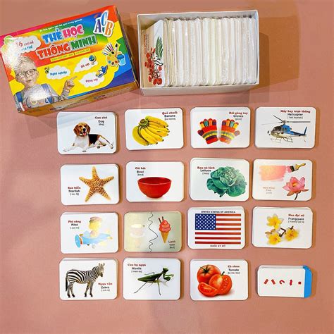 Thẻ học Flashcard Bộ Thẻ Học Thông Minh 416 Thẻ Flashcards Tiếng Anh