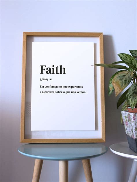 Poster De Frase Faith Shopkola Shopkola Papel De Parede Adesivo