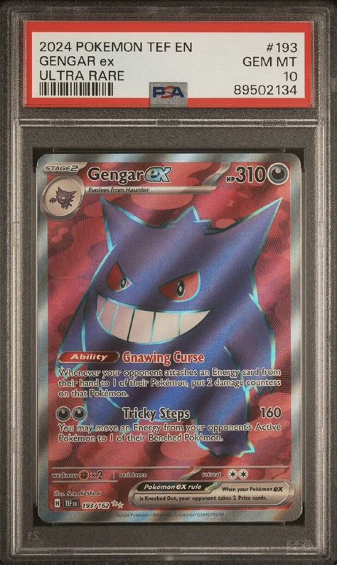 Gengar Ex Scarlet Violet Temporal Forces Ultra Rare