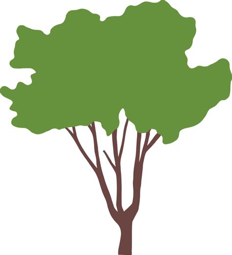 Simplicity Tree Freehand Drawing Flat Design Png