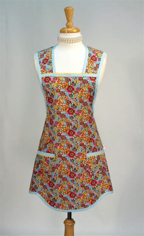 Womens Full Apron Retro Vintage Inspired Everyday